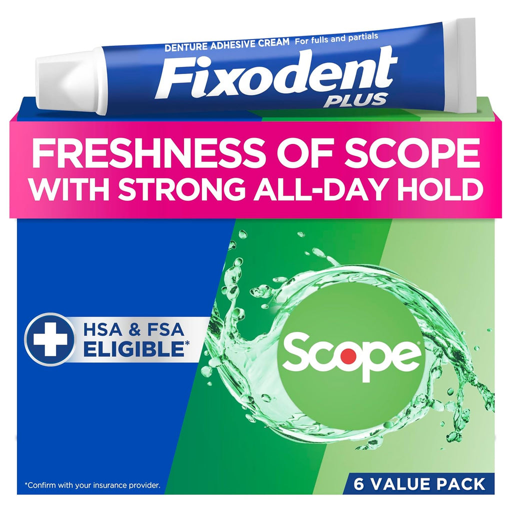Buy now Fixodent Control Denture Adhesive Cream Plus Scope Flavor, 2 Oz (Pack of 4) at indiglob india