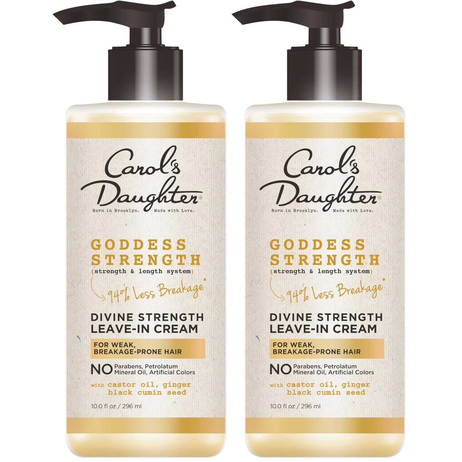 Carol's Daughter Goddess Strength Leave In Conditioner Cream, 10 Fl Oz - Strengthening and Moisturizing for Wavy, Curly Hair