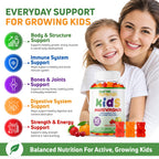 SHIFAA NUTRITION Halal Kids Multivitamin Gummies, 45-90 Days Supply, with All Essential Kids Vitamins. Toddler Vitamins with Vitamin C, D, Zinc, A, E, B6, B12, Biotin | Halal Gummies for Kids