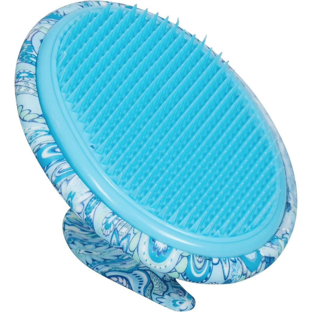 Buy now Dylonic Body Brush for Razor Bumps and Ingrown Hairs Treatment - 1pk Skin Exfoliator for Body Shaving Irritation, Strawberry Legs, Armpit, Bikini Line - Blue 1Pack Pattern Blue at indiglob india