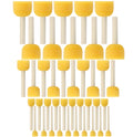 Bates- Round Sponges Brush Set, 0.5”, 0.75”, 1" & 1.5”, 40 Pack, Round Sponge Paint Brushes for Painting, Paint Sponges for Acrylic, Painting Tools for Kids, Arts, and Crafts