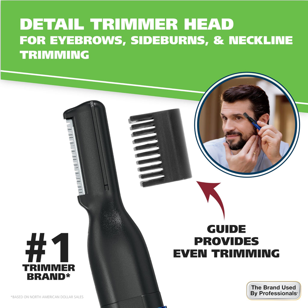 Buy now Wahl Lithium 2 in 1 Battery Pen Detail Touch Up Trimmer for Nose, Ear, Neckline, Eyebrow, & Other Detailing - Blue - by The Brand Used by Professionals - Model 5643-200 at indiglob india