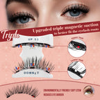 Higu clace Magnetic Eyelashes 4Pairs Magnetic Lashes with Applicator(E)