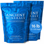 Ancient Minerals Magnesium Bath Flakes, Epsom Salt Alternative, 1.65lb | Pure Zechstein magnesium chloride flakes for soaking & whole-body replenishment. 1.65 lb resealable bag.