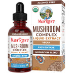 MARYRUTH'S Organic Mushroom Complex, Lion's Mane, Turkey Tail, 30 Servings