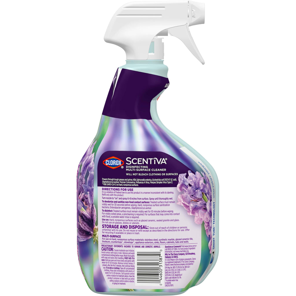 Buy now Clorox Scentiva Disinfecting Multi-Surface Cleaner, Lavender and Jasmine, 32 Fl Oz (Pack May Vary) at indiglob india