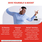 Geritol Multivitamin Supplement, 27 Essential Vitamins & Minerals, 100 Tabs | Daily support for adults, multivitamin tablets with 27 essential vitamins and minerals, gluten-free, non-GMO