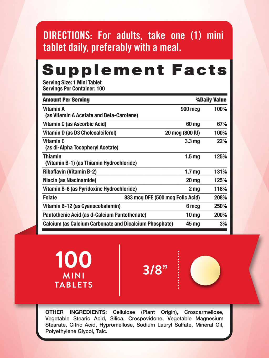 Nature's Truth One Daily Multivitamin | 100 Mini Tablets