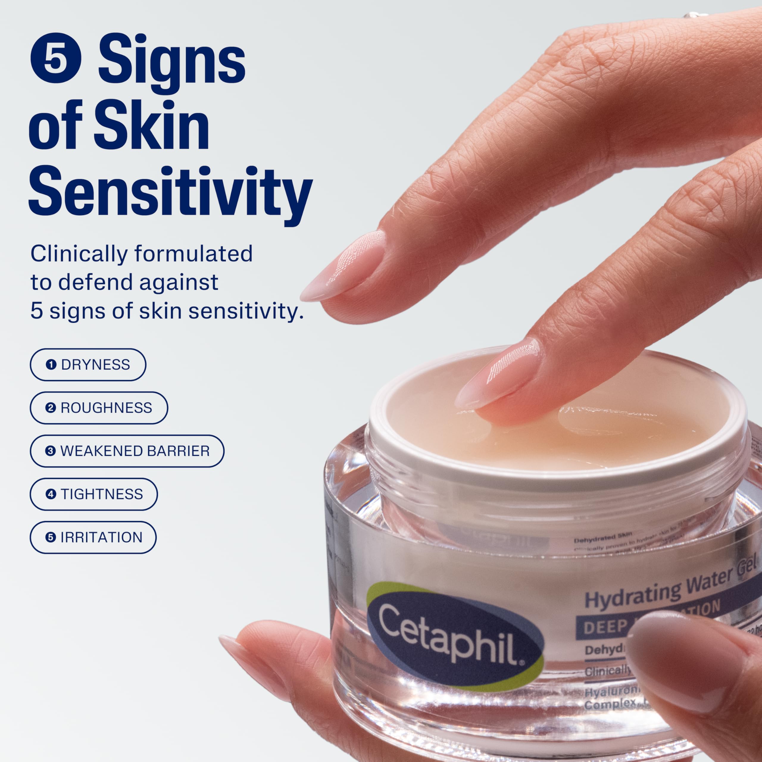 Buy now Cetaphil Deep Hydration Skin Restoring Water Gel with Hyaluronic and Polyglutamic Acid, Face Moisturizer, 72 Hour Hydration, For Dry, Dehydrated Sensitive Skin, Fragrance Free, 1.7 oz, Fragrance Free at indiglob india