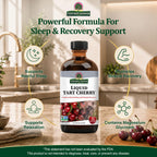 Nature's Answer Tart Cherry 8 Ounce Liquid | Promotes Recovery & Sleep | Rich in Anthocyanins | Non GMO | Gluten Free | Vegan