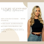 Shop 21 natural color hair extensions, 9”-14”. Available online. Genuine feathers, ultra-light, reusable, and hand-selected.