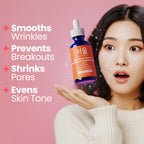 SeoulCeuticals Korean Skin Care 20% Vitamin C Serum for Face + CE Ferulic | 1oz C E Ferulic Vit C Facial Oil with Hyaluronic Acid, Vitamina E, Vegan, Cruelty Free, Anti Aging K Beauty Glow C+E Skincare