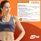 NutriFlair Turmeric Curcumin Supplement 2250mg, 180 Capsules - with Ginger & BioPerine Black Pepper - Standardized 95% Curcuminoids, Non-GMO, Vegan Joint Support, Antioxidant - High Absorption
