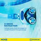 Zodiac MX6 Suction-Side In-Ground Pool Cleaner, Cyclonic Suction