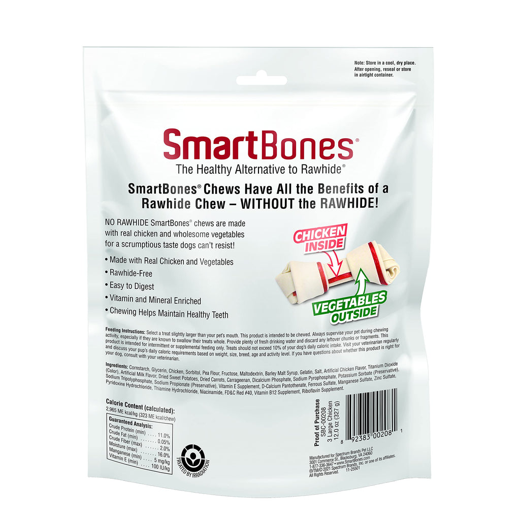 SmartBones Large Chews, Treat Your Dog to a Rawhide-Free Chew Made with Real Meat and Vegetables