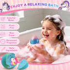 20 Pack Unicorn Bath Bombs for Kids Girls with Toys inside Kids Bath Bombs with Surprise Birthday Gifts for Girls Age 3 4 5 6 7 8 9 10 Years Old Bubble Bath Organic Natural Christmas Stocking Stuffers