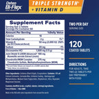 Osteo Bi-Flex Triple Strength Glucosamine Chondroitin Supplement, 120 Ct | With Vitamin D, Improve Joint Function, Support Bone Health, 120 Coated Tablets
