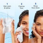 Olay Makeup Remover Wipes, Daily Facials Deep Clean Face Cleanser for Normal to Oily Skin, Alcohol & Fragrance Free, Soft Face Wash Towels, Travel Essentials for Women, Convenient Dry Cloths, 66 ct