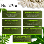 NutraPro Kidney Cleanse Detox & Repair and Bladder Support- Kidney Support Supplement for Kidney Restore with Chanca Piedra,Cranberry, Juniper Berries for Detox and Bladder Health.60 Day Supply.