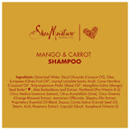 Shea Moisture Kids Shampoo Mango & Carrot Extra Nourishing 8oz | For all kids - gently cleanse, nourish, and detangle curly hair with Mango Butter, Carrot Oil, and Shea Butter.