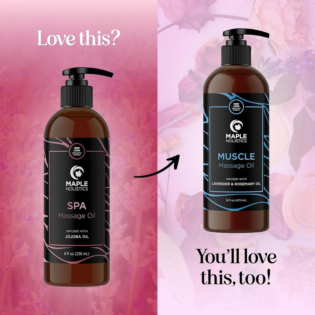 Buy now Calming Massage Oil for Massage Therapy - Home Spa Full Body Massage Oil for Sore Muscles for Pro or Home Use with Moisturizing Sweet Almond Oil and Lavender Essential Oil - Non Greasy or Staining at indiglob india