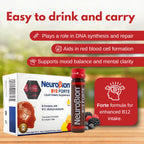 Neurobion Forte Vitamin B12 Methylcobalamin B6 B2 Niacin Liquid Shots Daily Energy & Nervous System Support Complex Easy Oral Drinkable10 Vials | High potency liquid supports daily energy and nerve function; open and drink, no pills