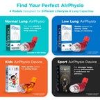 AirPhysio | Drug-Free Portable Breathing Trainer Device for Lungs | Breathe Better, Improve Lung Health & Mucus Clearance | Average Lung Capacity Device | Made in Australia