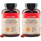 NatureWise Vitamin B Complex for Women and Men - with Folic Acid Biotin B1 B2 B3 B6 B12 - Support Cellular Energy & Mental Clarity - Gluten & Dairy Free - 60 Softgels[2-Month Supply]