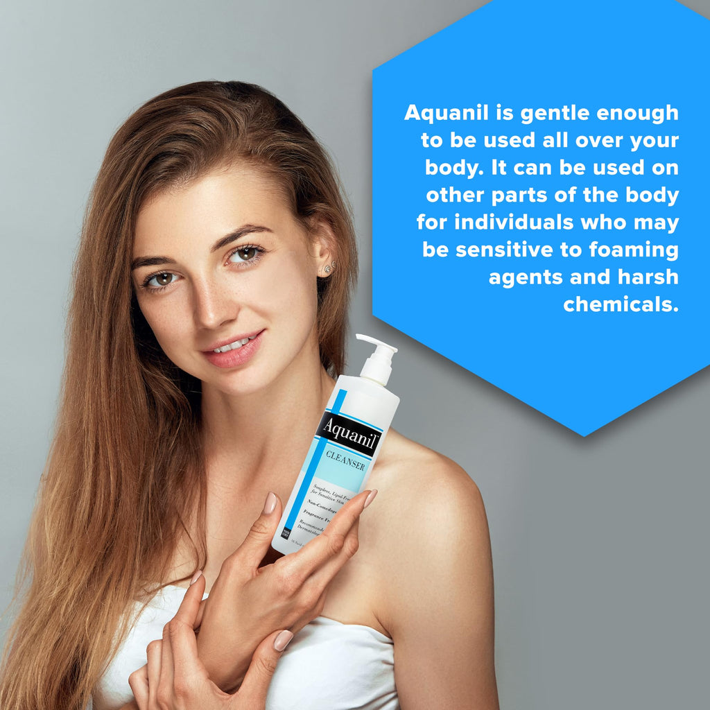 Buy now Person & Covey Aquanil Cleanser - Lipid-Free Sensitive Skin Cleanser, Non-Comedogenic Gentle Cleanser - Soap Free Cleanser with 7 Ingredients, Fragrance-Free Skin Care Cleanser - 3 Pack, 16 Fl. Oz. at indiglob india