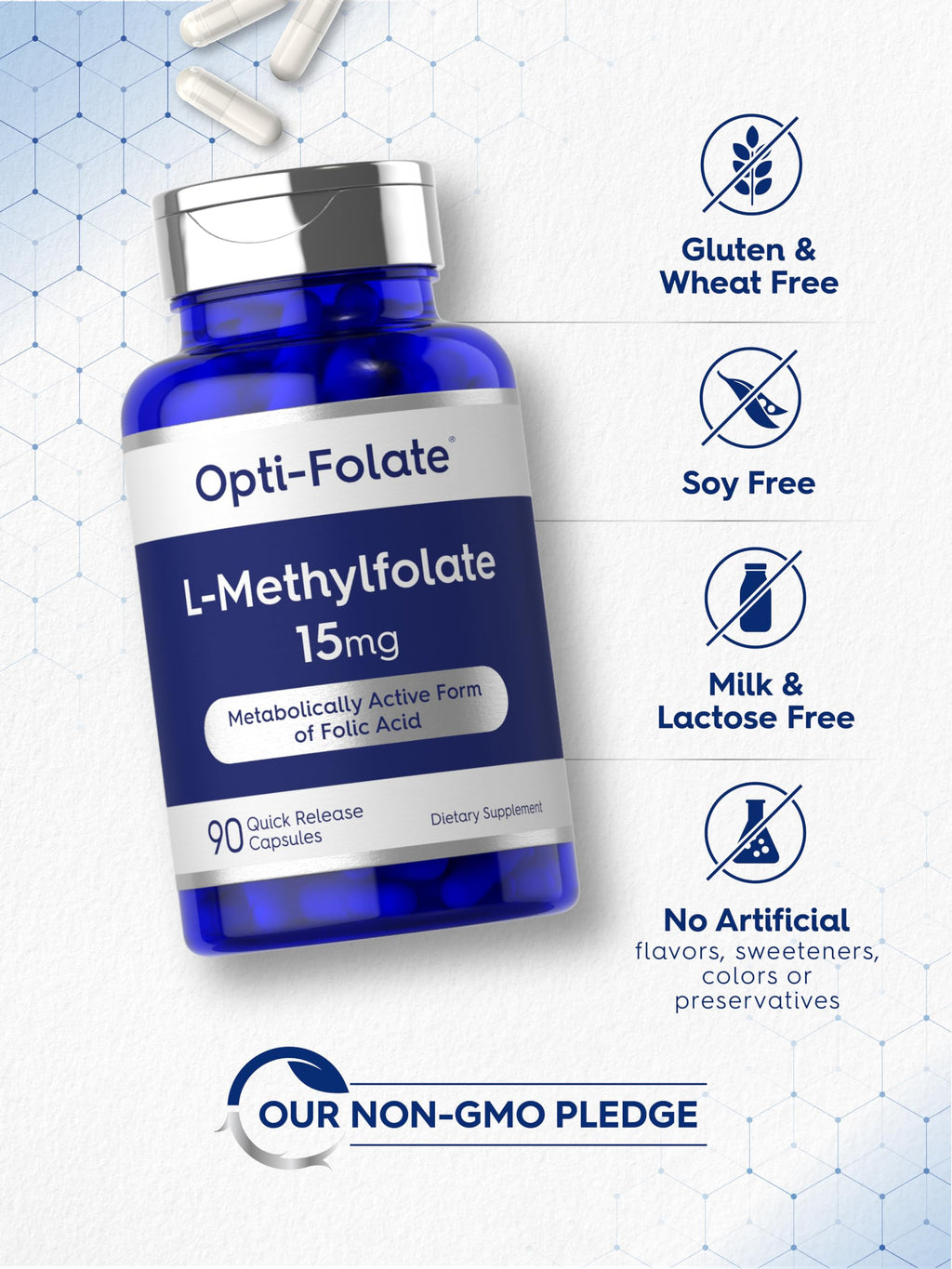 Carlyle L Methylfolate 15mg | 90 Capsules | Max Potency