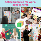 Sticky Notes 3x3 in, 8 Bright Self-Stick Pads, 800 Sheets for School Office