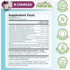 Why Not Natural Vitamin B Complex Liquid Drops - Supplement for Women - Vegan and Sublingual Forms of B1 B2 B3 B5 B6 Biotin Folate and Choline - Plus Blend for Energy Support