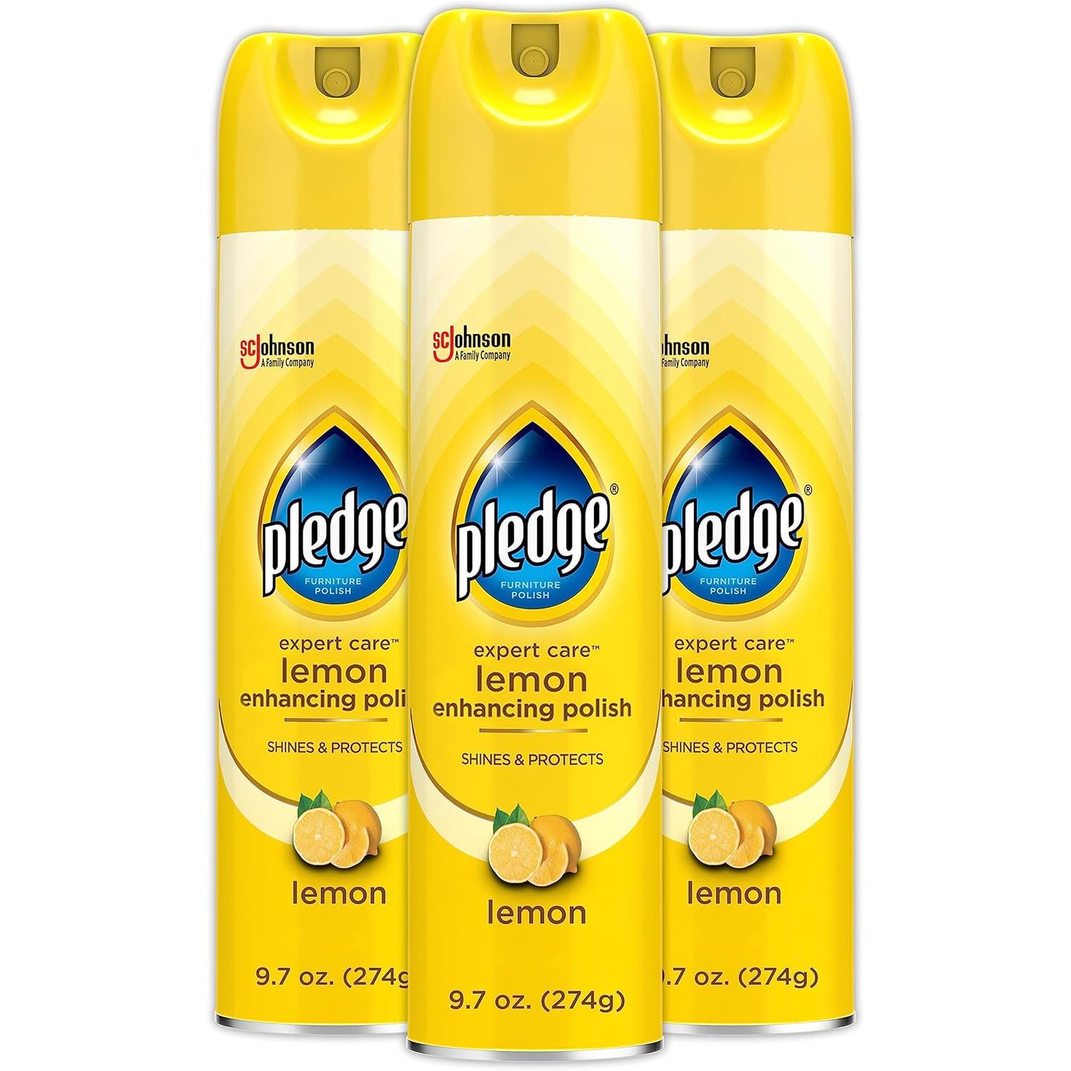 Buy now Pledge Enhancing Polish, Furniture & Wood Spray, Lemon Scent, 9.7oz 9.7 Ounce (Pack of 3) at indiglob india