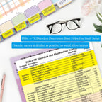 Upgraded Index Tabs for DSM-5-TR 2022, 94 Printed DSM-V-TR Tabs, 100 Tabs in Total, with Alignment Guide & Disorders Description Sheet for The Diagnostic and Statistical Manual of Mental Disorders