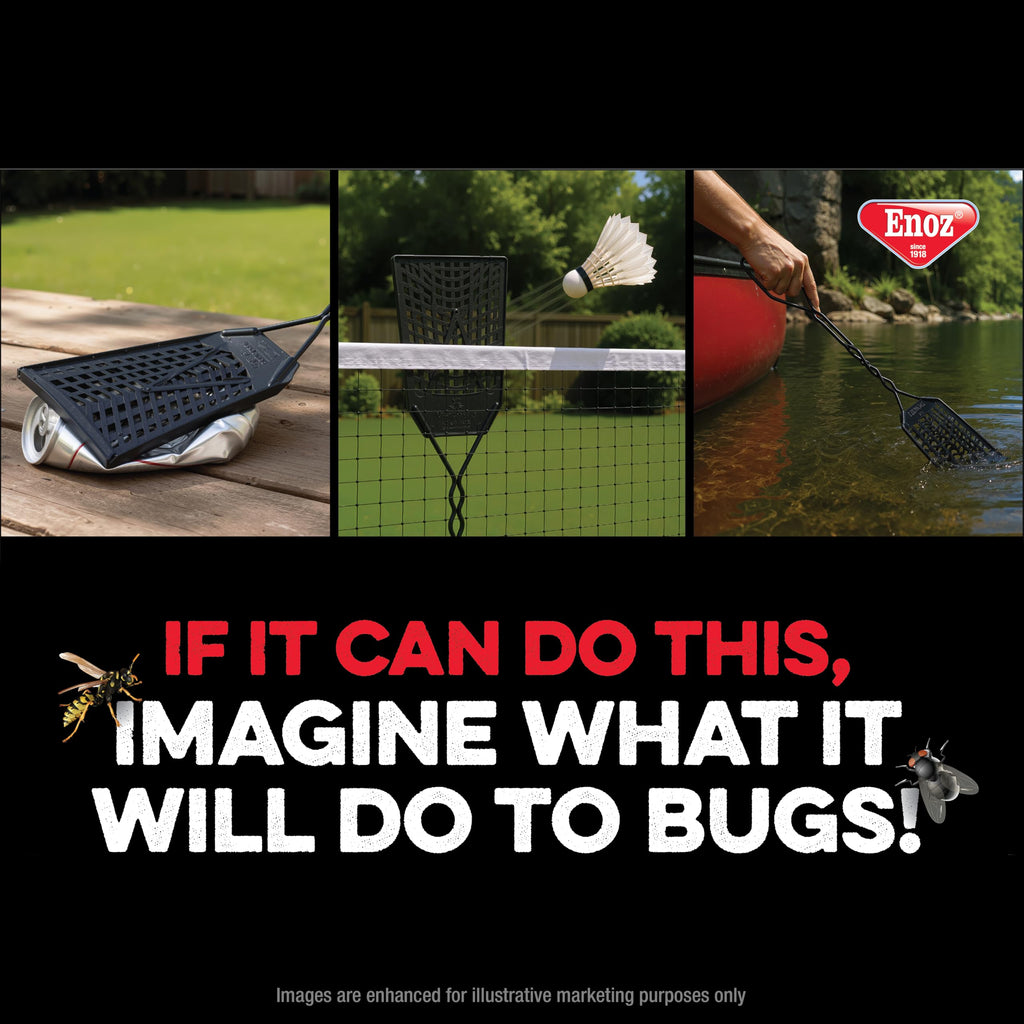 Enoz Sergeant Swat Bug Swatter, 3 Pack, Heavy Ultra Duty Flyswatter
