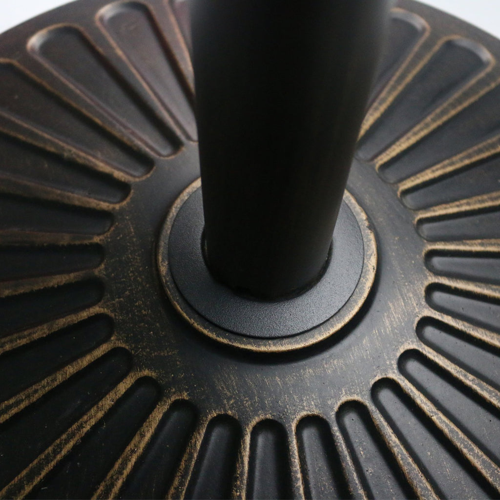Sunnyglade 18" 30.2-lb Heavy Duty Round Patio Umbrella Base Antiqued Bronze