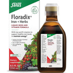 Floradix Iron & Herbs, Herbal Supplement for Men and Women, 8.5 fl oz | Liquid Iron Supplement with Vitamin C, Vitamin B Complex & Ferrous Gluconate Iron for Energy Support & Red Blood Cells*