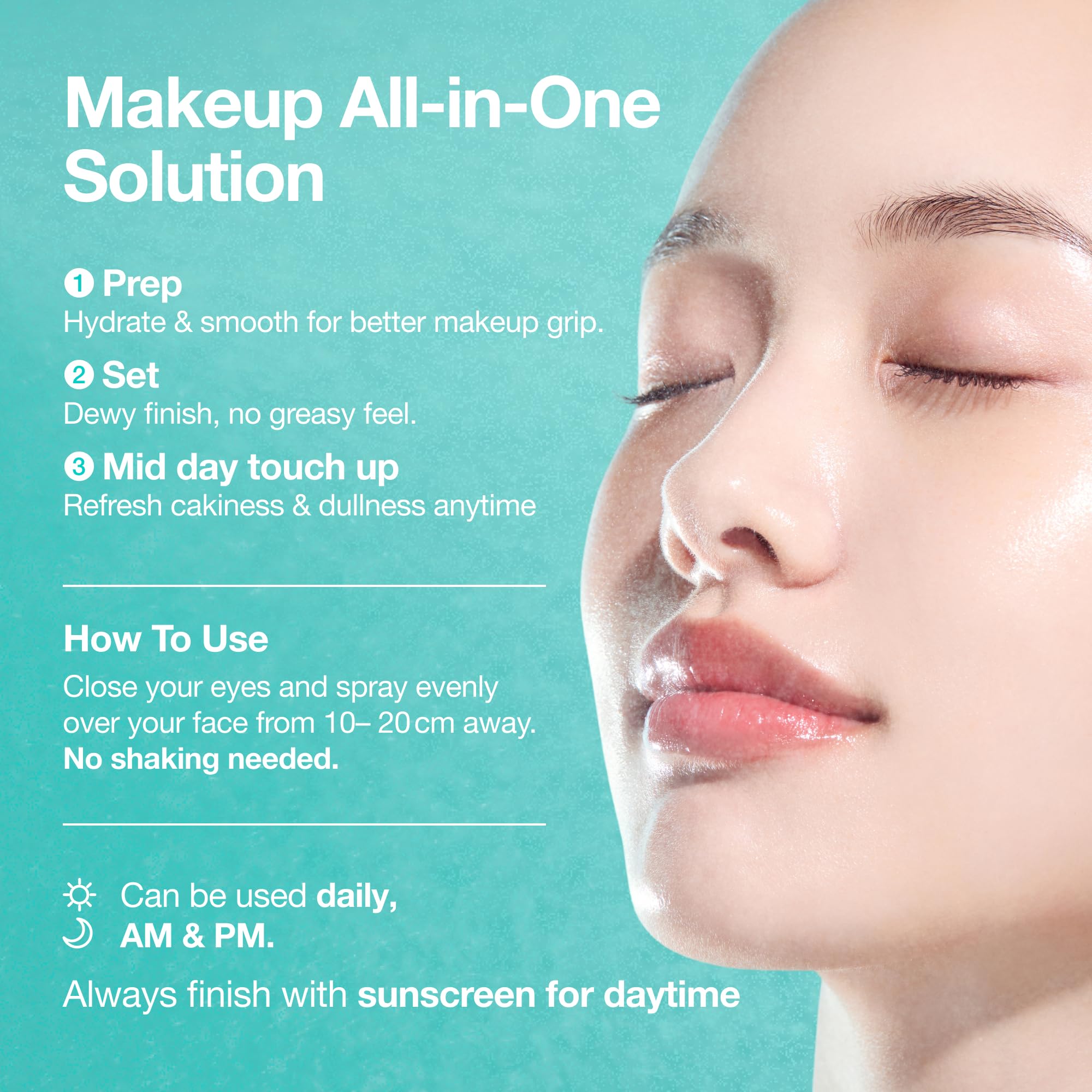 Anua PDRN Collagen Glow Facial Serum Spray, 3.38 fl oz | Hydrating Face Mist, Hyaluronic Acid, dewy glass finish, All Skin Types, Instant Plumping, Firming Care, Korean Skincare