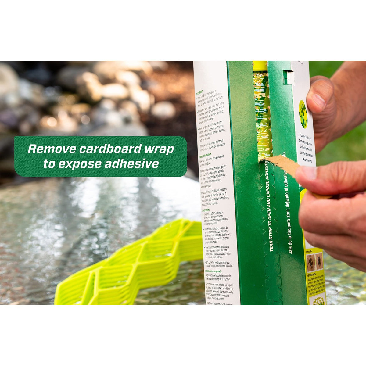 RESCUE! VisiLure® TrapStik for Wasps, Mud Daubers, Carpenter Bees – 3 Pack