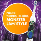 Spinbrush Monster Jam Grave Digger Battery Powered Electric Toothbrush for Children Ages 3+ with AA Battery, Soft Head Bristles