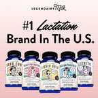 Legendairy Milk Milkapalooza Lactation Supplement, Fenugreek-Free, 60ct | Organic Moringa, Fennel, Nettle, & Shatavari herbal blend naturally boosts breast milk supply & prolactin for nursing moms.
