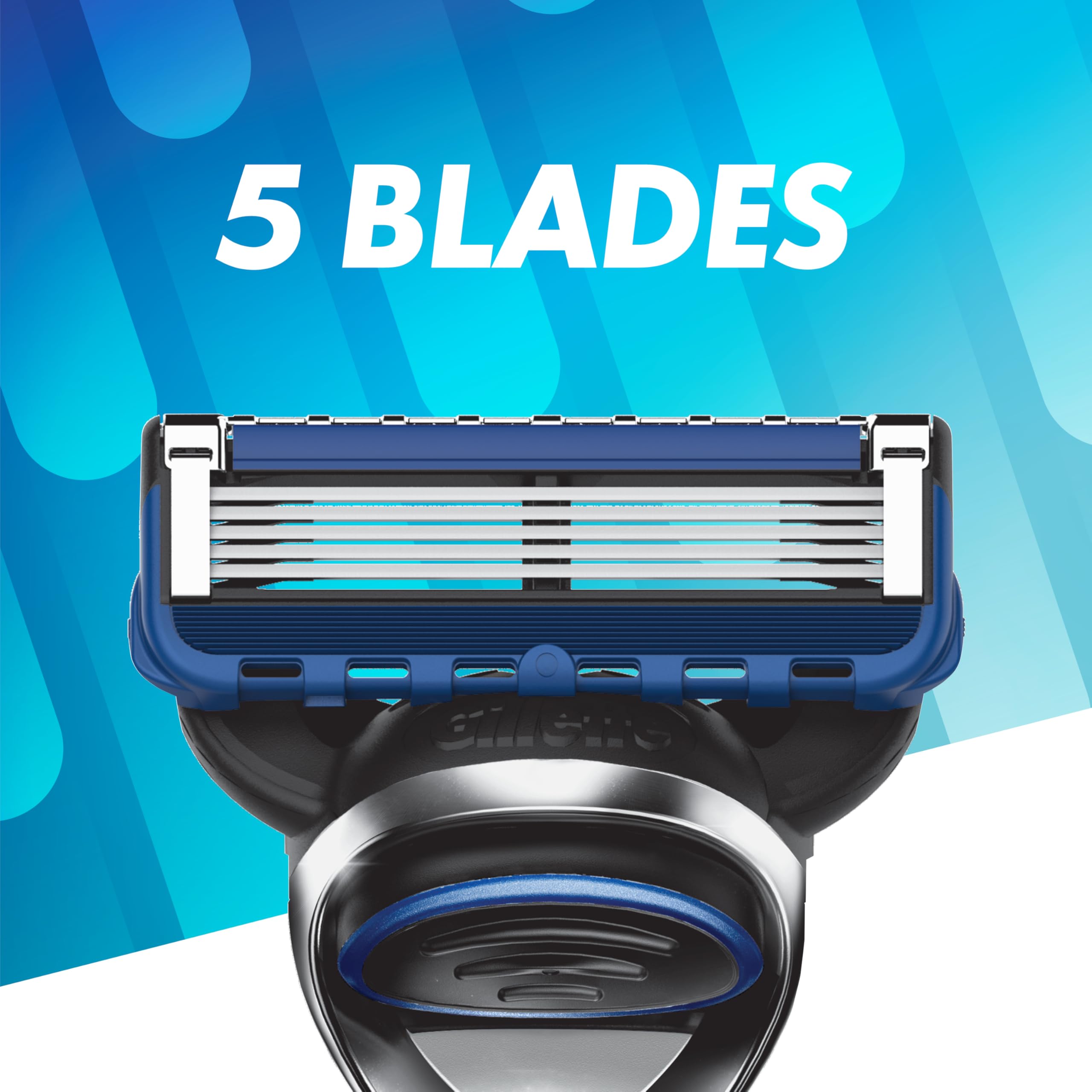 Buy now Gillette5 Mens Razor Blade Refills, 12 Count, Lubrastrip for a More Comfortable Shave at indiglob india