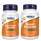 NOW Supplements, Super Enzymes, Formulated with Bromelain, Ox Bile, Pancreatin and Papain, Super Enzymes,90 Capsules