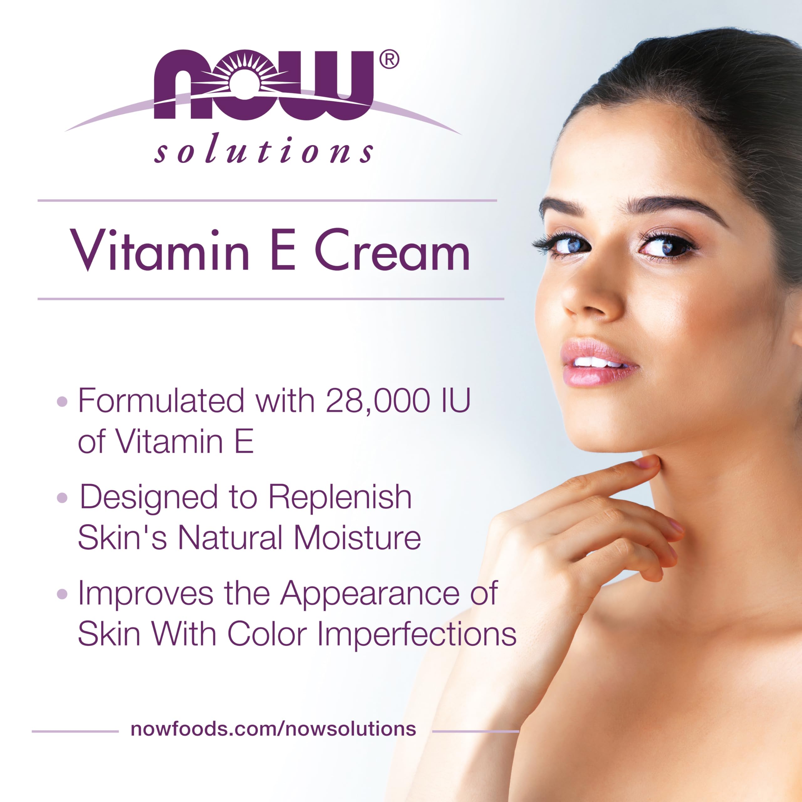 Buy now NOW Foods Solutions, Vitamin E Cream 28,000 IU, Intense Moisture, Concentrated Vitamin E, 4-Ounce at indiglob india