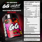 Gamer Supps GG Energy - Dragonfruit Punch (100 Servings) - Keto Friendly Gaming Energy and Nootropic Blend, Sugar Free + Organic Caffeine + Vitamins, Powder Drink