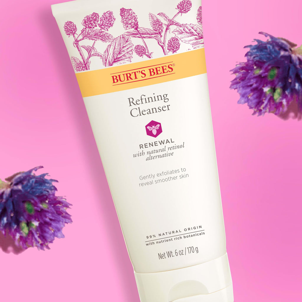 Buy now Burt's Bees Renewal Refining Cleanser with Bakuchiol Natural Retinol Alternative, 6 Oz (Package May Vary) at indiglob india