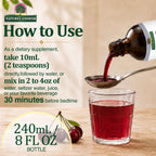Nature's Answer Tart Cherry 8 Ounce Liquid | Promotes Recovery & Sleep | Rich in Anthocyanins | Non GMO | Gluten Free | Vegan