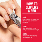 Revlon Nail Clipper With File, Manicure Care Tool With a Curved Blade for an Accurate Trimming and Grooming, Easy to Use (Pack of 1)