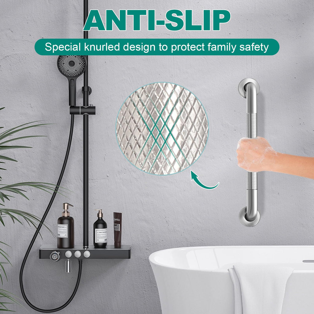 2 Pack 16 Inch Safety Grab Bars for Bathroom, Shower Grab Bars for Seniors