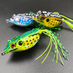 5pcs Frog Lure Ray Frog Topwater Fishing Crankbait Lures/Artificial Soft Bait 5.5CM 8G Soft Tube Bait,Especially for Bass Snakehead,Freshwater Soft Bai Musky Tackle Box Spitted weedless bas